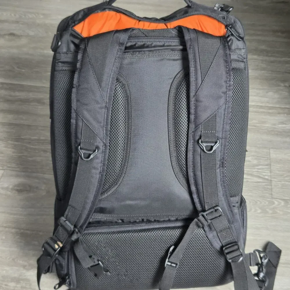 eBags TLS Professional Laptop Backpack Black Orange Travel Bag EB2146-16